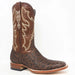 Tanner Mark Boots Boots Tanner Mark Men's Elephant Print Square Toe Boots Brown TM200974