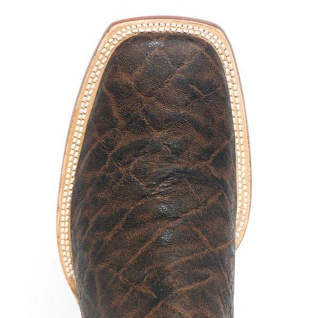 Tanner Mark Boots Boots Tanner Mark Men's Elephant Print Square Toe Boots Rustic Brown TM207026