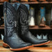 Tanner Mark Boots Boots Tanner Mark Men's Fort Stockton Square Toe Leather Boots Black TM201264