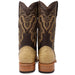 Tanner Mark Boots Boots Tanner Mark Men's Genuine Full Quill Ostrich Square Toe Boots Oryx TMX200500