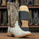 Tanner Mark Boots Boots Tanner Mark Men's Genuine Python Square Toe Boots Natural Matte TMX208034