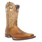 Tanner Mark Boots Boots Tanner Mark Men's Gus Square Toe Leather Boots Damiana Tan (Orange) TM200742