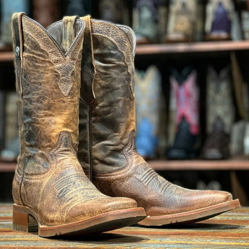 Tanner Mark Boots Boots Tanner Mark Men's Roscoe Square Toe Leather Boots Buffalo Honey TM201886