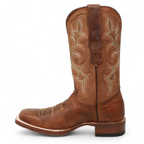 Tanner Mark Boots Boots Tanner Mark Men's Square Toe Leather Boots Alamo Honey TM207045