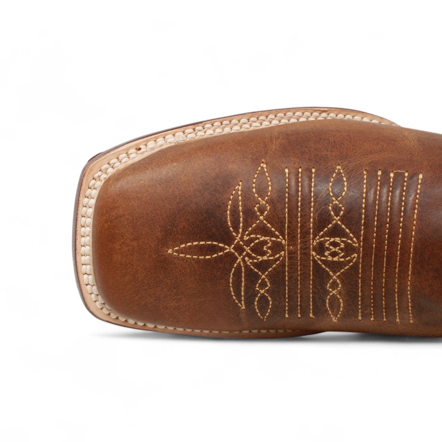 Tanner Mark Men's Square Toe Leather Boots Alamo Honey TM207045