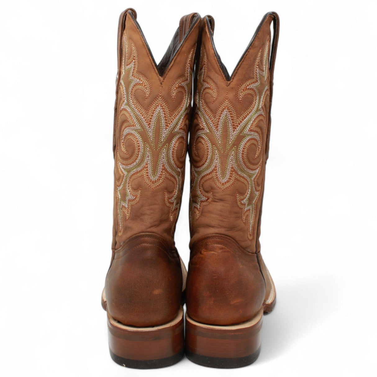 Tanner Mark Boots Boots Tanner Mark Men's Square Toe Leather Boots Alamo Honey TM207045