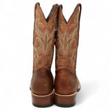 Tanner Mark Boots Boots Tanner Mark Men's Square Toe Leather Boots Alamo Honey TM207045