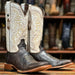 Tanner Mark Boots Boots Tanner Mark Men's Square Toe Leather Boots Marble Brown TM201071