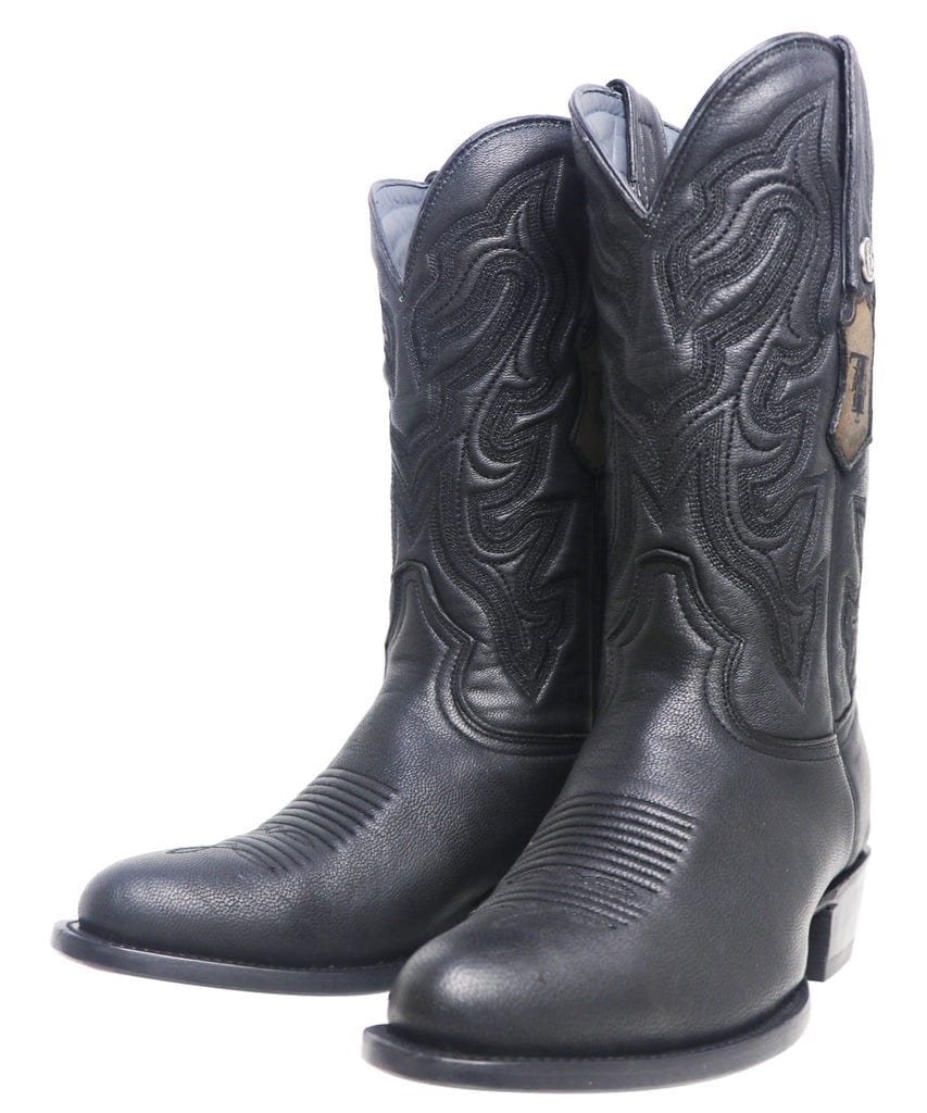 Tanner Mark Boots Boots Tanner Mark Men's The Hudson J-Toe Leather Boots Kabul Black TM201272