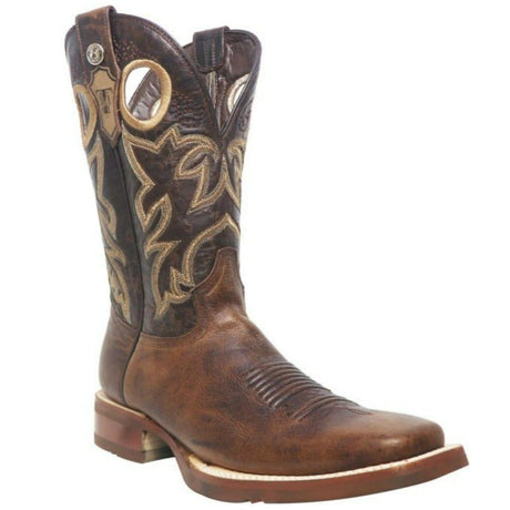 Tanner Mark Boots Boots Tanner Mark Men's Woodrow Square Toe Leather Boots Mocha Brown TM200741