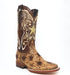 Tanner Mark Boots Boots Tanner Mark Women's Dirt Road Diva Hand Tooled Square Toe Leather Boots Orix Cognac TML207087