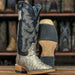 Tanner Mark Boots Boots Tanner Mark Women's Genuine Full Quill Ostrich Square Toe Boots Gold TMLX20113