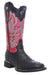 Tanner Mark Boots Boots Tanner Mark Women's 'Kennedy' Ostrich Print Square Toe Boots Black TML205527