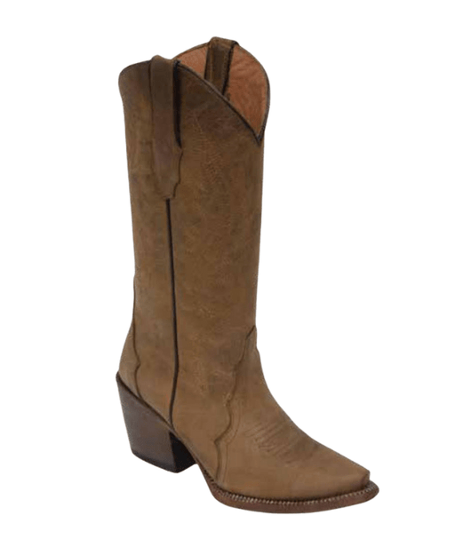 Tanner Mark Boots Boots Tanner Mark Women's Longview Snip Toe Leather Boots Cognac TML205080