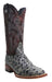 Tanner Mark Boots Boots Tanner Mark Women's 'Rita Ballou' Ostrich Print Square Toe Boots Black TML207052