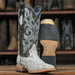 Tanner Mark Boots Boots Tanner Mark Women's Square Toe Genuine Python Boots Natural TMLX20108