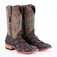 Tanner Mark Boots Boots Tobacco / 6.5 Tanner Mark Men's Genuine Monster Fish Square Toe Boots Tobacco TMX201324