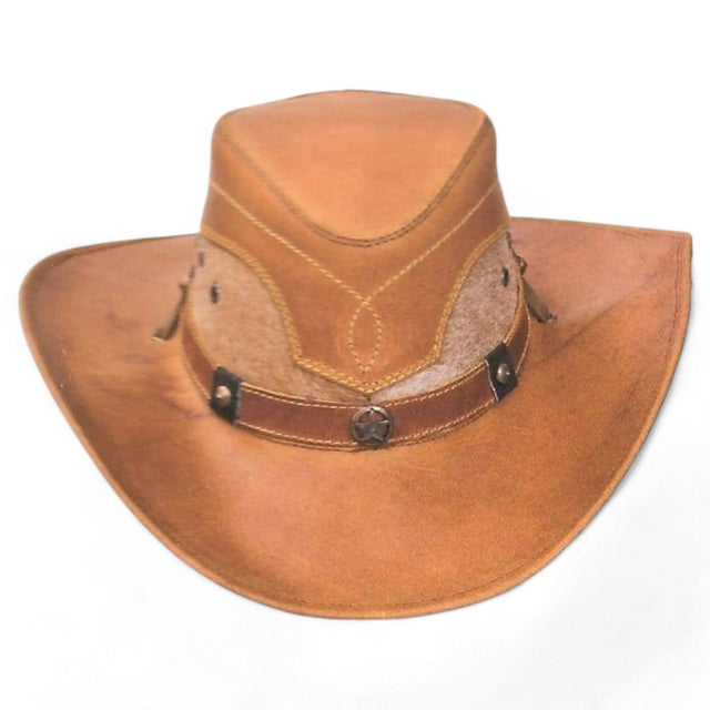 Tombstone Hats Brown / Small Tombstone Genuine Leather Cowboy Hat TOM-7201