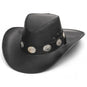 Tombstone Hats Genuine Leather Cowboy Hat with Conchos Band TOM-7208