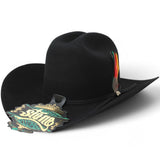 Tombstone Hats Tombstone 100X El Fantasma Felt Hat with Feathers TOM-100XFANB