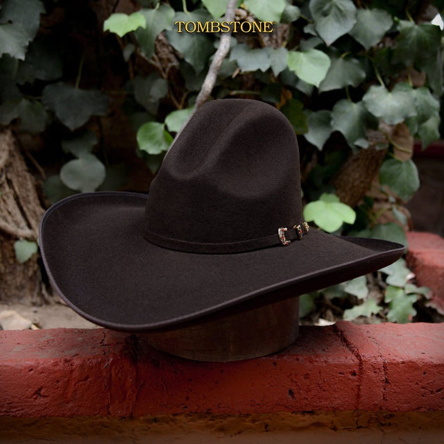 Tombstone Hats Tombstone 20X Cowboy Felt Hat High Crown Shape Cassidy TOM-2406