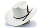 Tombstone Sombrero Sombrero Tombstone 100X Estilo Sinaloa con Plumas Ala 3"