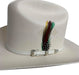 Tombstone Sombrero Tombstone 1,000X Cowboy Hat with Feathers Brim 3 1/2"