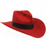 Tombstone Texana para Mujer Texana Sombrero Vaquero Unisex 100X Color Rojo