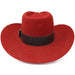 Tombstone Texana para Mujer Texana Sombrero Vaquero Unisex 100X Color Rojo