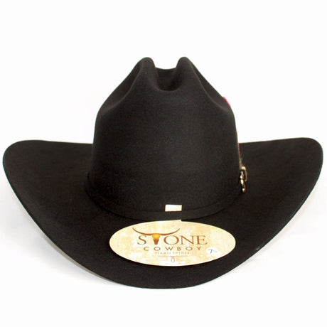 Tombstone Texanas Texana 100X Estilo El Fantasma Color Negro con Plumas