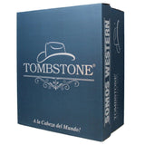 Tombstone Texanas Texana Tombstone Estilo Sinaloa 20X con Plumas Color Negro