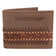 Tombstone Wallets Tombstone Chiseled and Embroidered Genuine Leather Wallet Tan TOM-W234