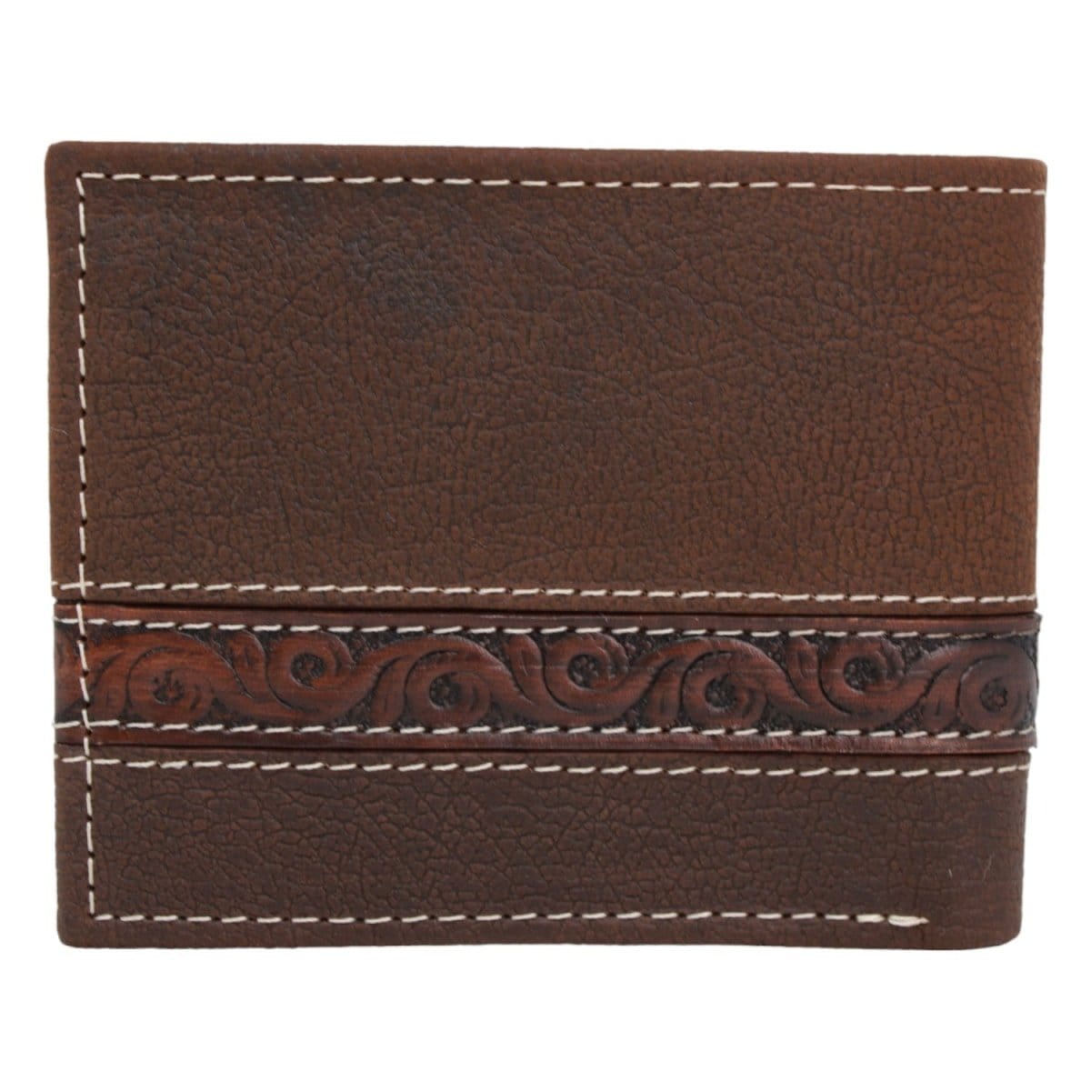 Tombstone Wallets Tombstone Chiseled Genuine Leather Wallet Tan TOM-W233