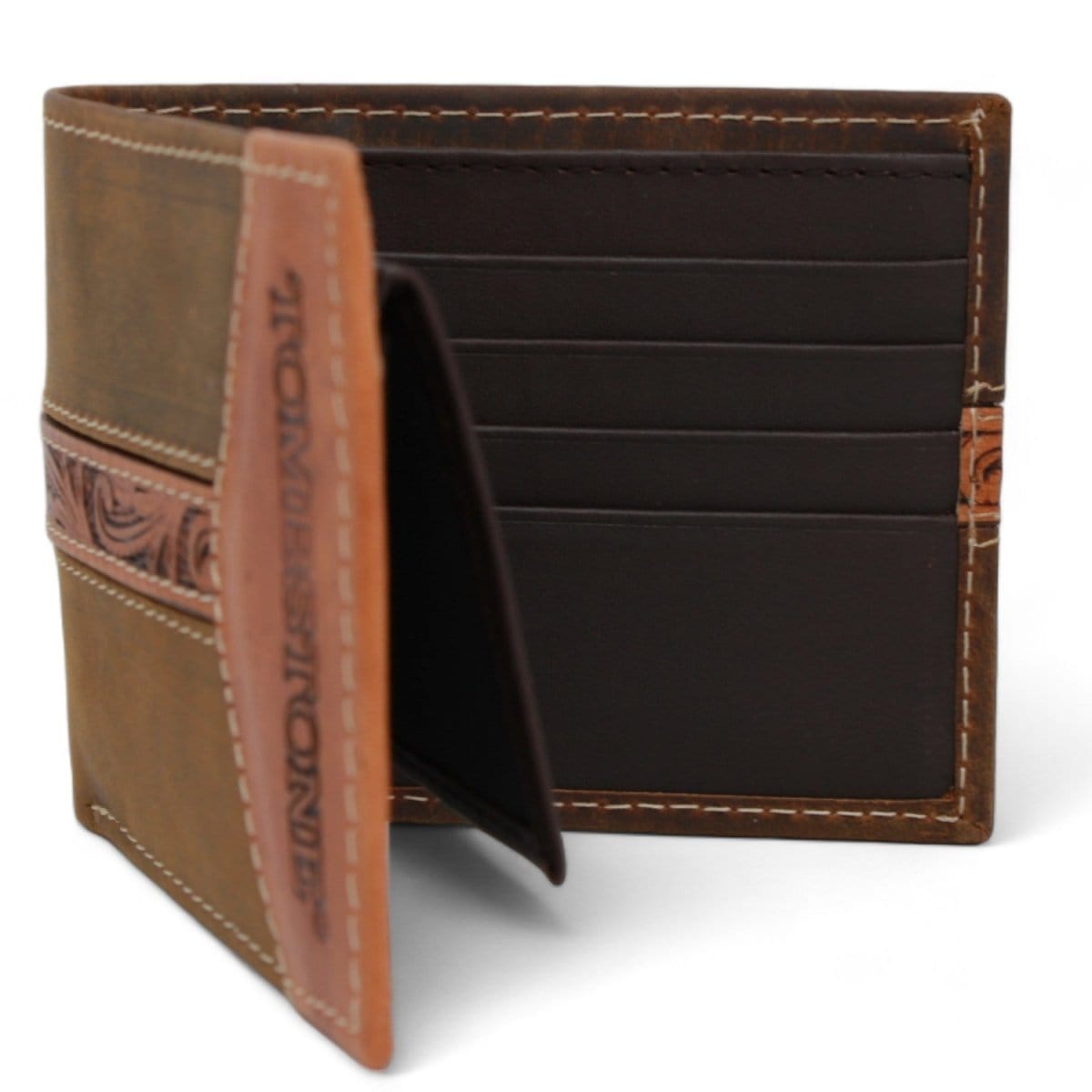 Tombstone Wallets Tombstone Genuine Leather Wallet Brown Honey TOM-W4808