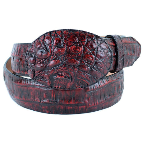 Wild West Boots Belts Men's Wild West Caiman Belly Skin Cowboy Belt 2C118218