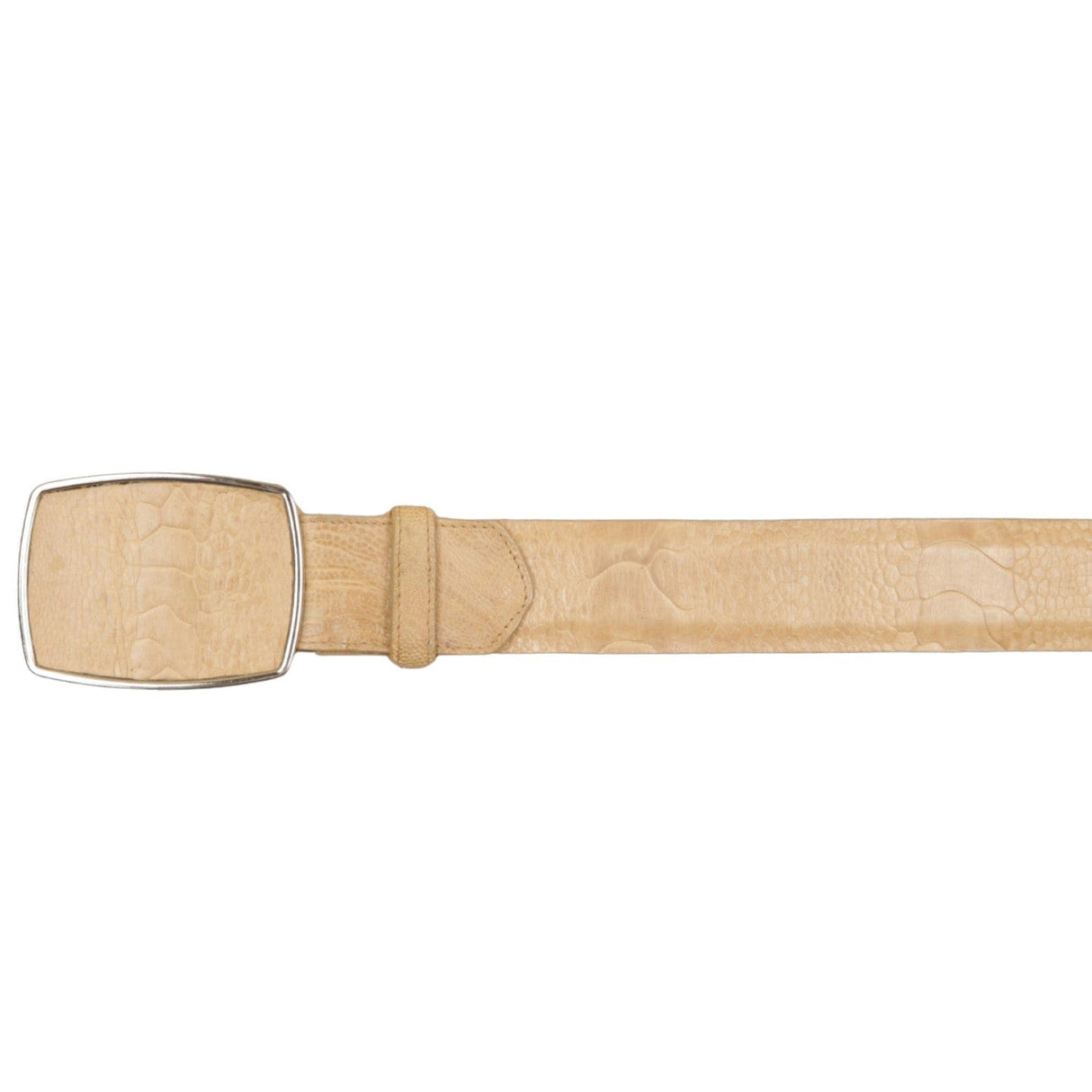 Wild West Boots Belts Men's Wild West Ostrich Leg Skin Cowboy Belt 2C11A0511