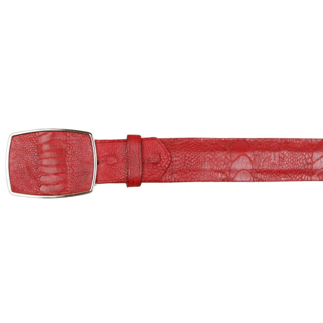 Wild West Boots Belts Men's Wild West Ostrich Leg Skin Cowboy Belt 2C11A0512