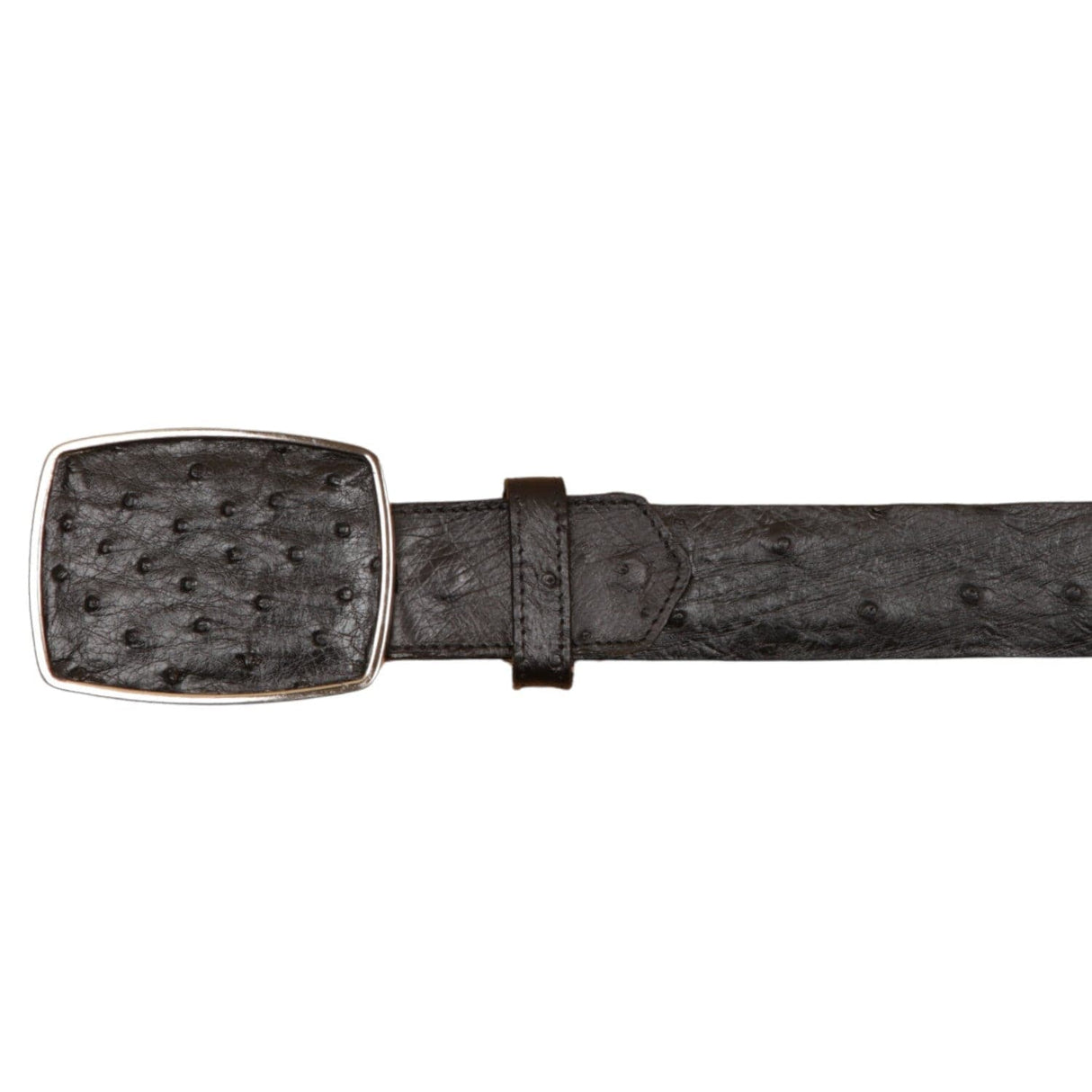 Wild West Boots Belts Men's Wild West Ostrich Skin Cowboy Belt 2C11A0305