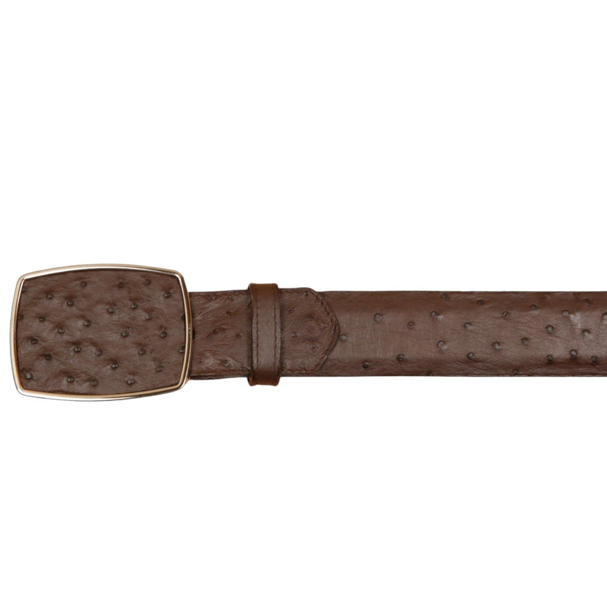 Wild West Boots Belts Men's Wild West Ostrich Skin Cowboy Belt 2C11A0307