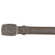 Wild West Boots Belts Men's Wild West Ostrich Skin Cowboy Belt 2C11A0309