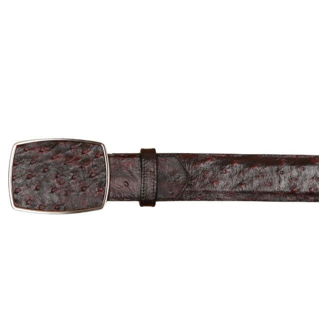 Wild West Boots Belts Men's Wild West Ostrich Skin Cowboy Belt 2C11A0318
