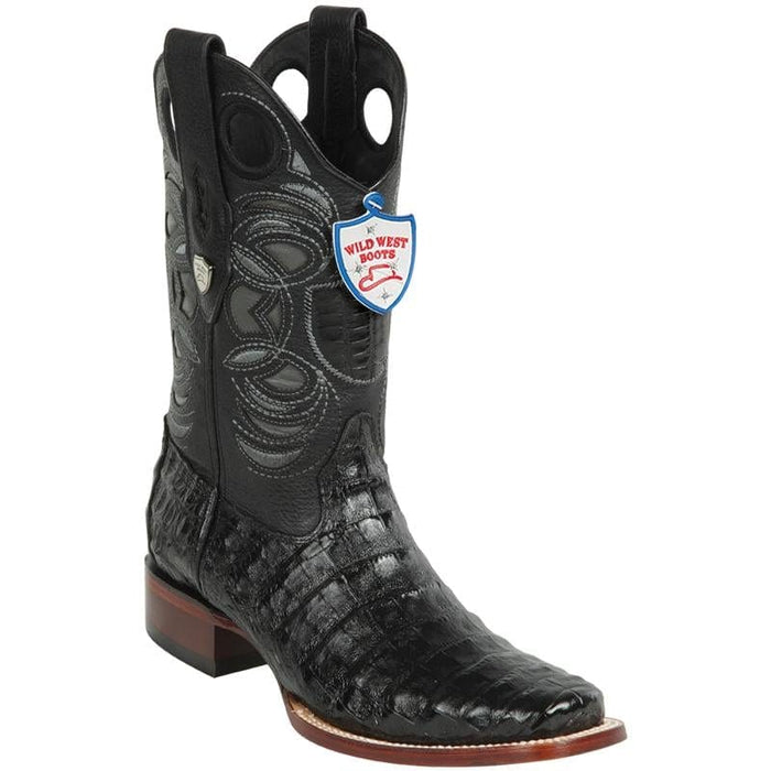 Wild West Boots Boots 6 Men's Wild West Caiman Belly Skin Rodeo Toe Boot 28188205