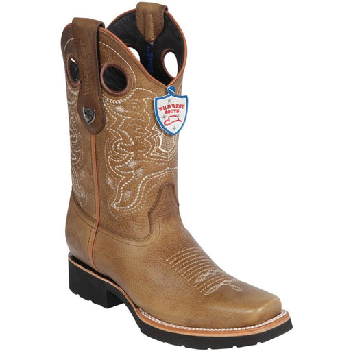 Wild West Boots Boots 6 Men's Wild West Genuine Leather Rodeo Toe Boot 2813E9951