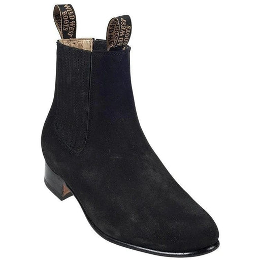Wild West Boots Boots 6 Men's Wild West Nobuk Leather Round Toe Charro Short Boot 2616305