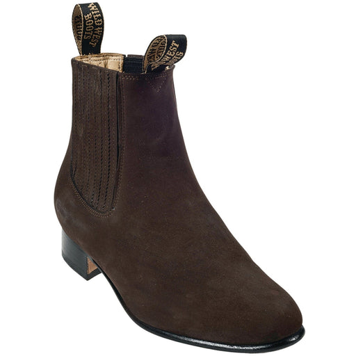 Wild West Boots Boots 6 Men's Wild West Nobuk Leather Round Toe Charro Short Boot 2616359