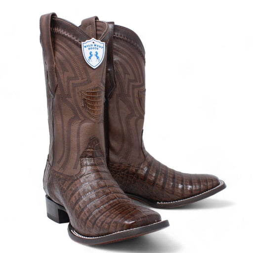 Wild West Boots Boots Men's Wild West Caiman Belly Ranch Toe Boot 2824L8207