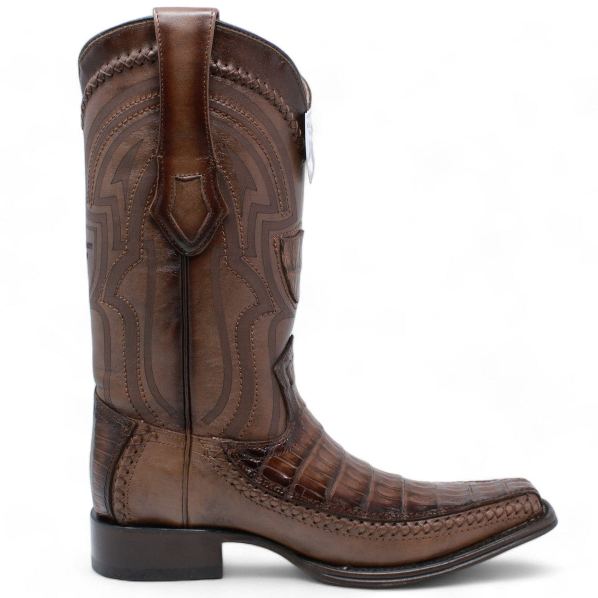 Wild West Boots Boots Men's Wild West Caiman Belly with Deer Square Toe Boot 277LF8216