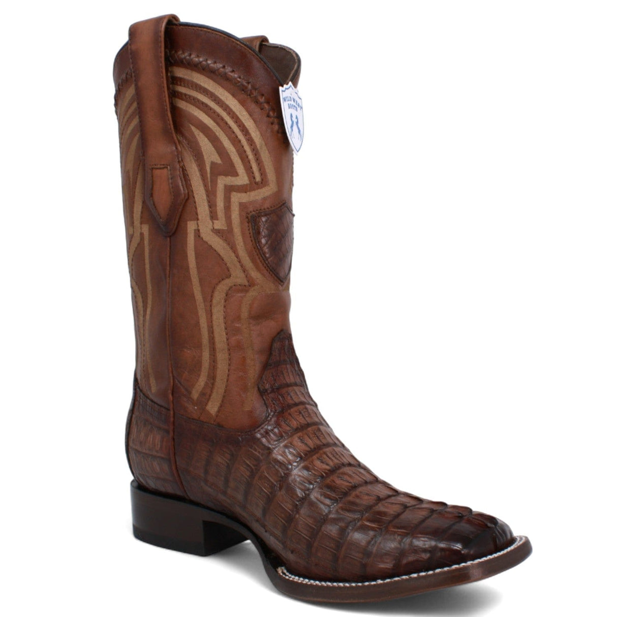 Wild West Boots Boots Men's Wild West Caiman Tail Ranch Toe Boot 2824L0116