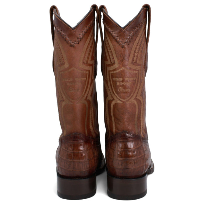 Wild West Boots Boots Men's Wild West Caiman Tail Ranch Toe Boot 2824L0116
