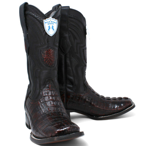 Wild West Boots Boots Men's Wild West Caiman Tail Ranch Toe Boot 2824L0118